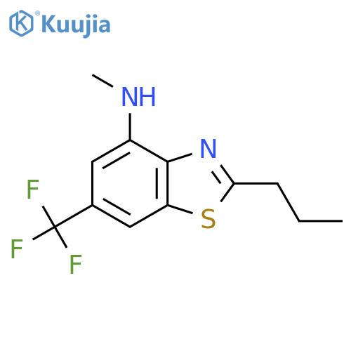 N-methyl-2-propyl-6-(trifluoromethyl)-1,3-benzothiazol-4-amine structure