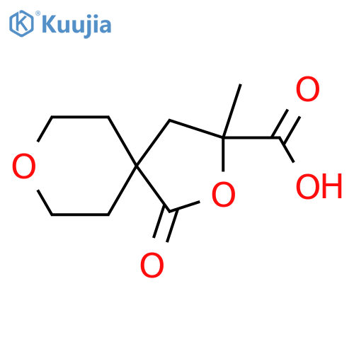 3-methyl-1-oxo-2,8-dioxaspiro4.5decane-3-carboxylic acid structure