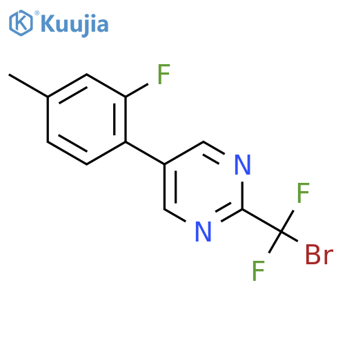 2-(bromodifluoromethyl)-5-(2-fluoro-4-methylphenyl)pyrimidine structure