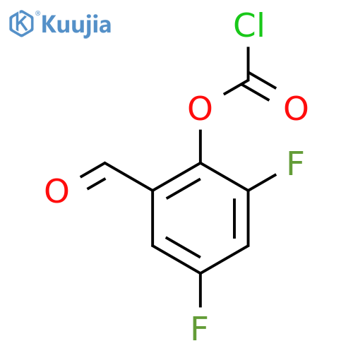 2,4-difluoro-6-formylphenyl chloroformate structure
