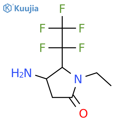 4-Amino-1-ethyl-5-(pentafluoroethyl)pyrrolidin-2-one structure