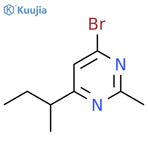 4-bromo-6-(butan-2-yl)-2-methylpyrimidine structure