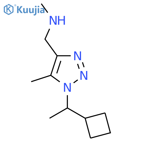 {1-(1-cyclobutylethyl)-5-methyl-1H-1,2,3-triazol-4-ylmethyl}(methyl)amine structure