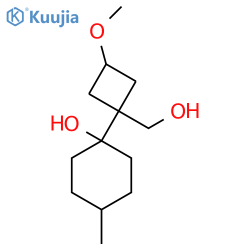 1-1-(hydroxymethyl)-3-methoxycyclobutyl-4-methylcyclohexan-1-ol structure
