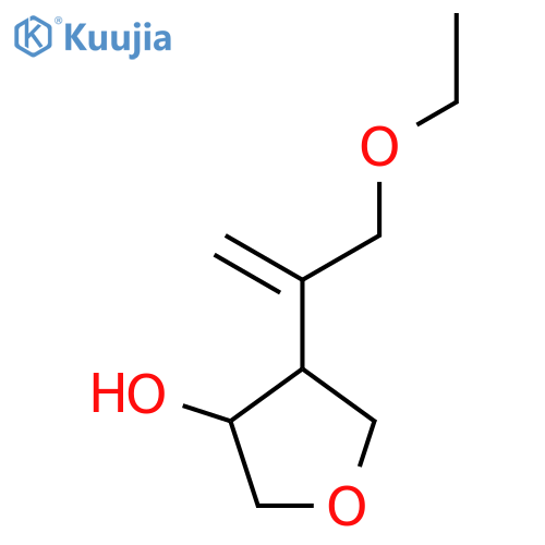 4-(3-ethoxyprop-1-en-2-yl)oxolan-3-ol structure