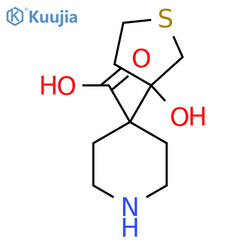 4-(3-Hydroxythiolan-3-yl)piperidine-4-carboxylic acid structure