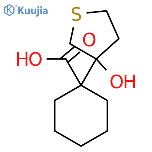 1-(3-Hydroxythiolan-3-yl)cyclohexane-1-carboxylic acid structure