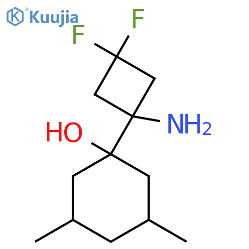 1-(1-Amino-3,3-difluorocyclobutyl)-3,5-dimethylcyclohexan-1-ol structure
