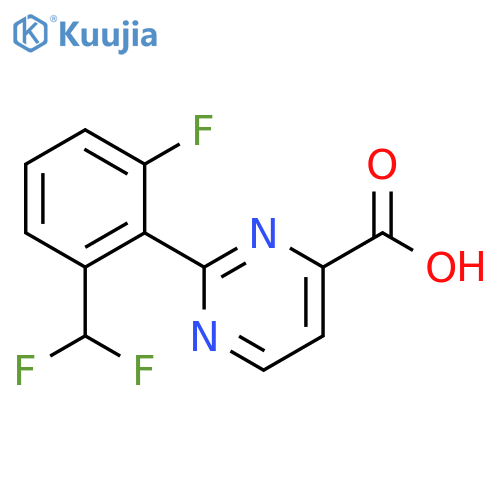 2-2-(difluoromethyl)-6-fluorophenylpyrimidine-4-carboxylic acid structure