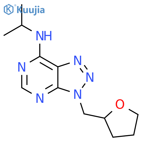 3-(oxolan-2-ylmethyl)-N-(propan-2-yl)-3H-1,2,3triazolo4,5-dpyrimidin-7-amine structure