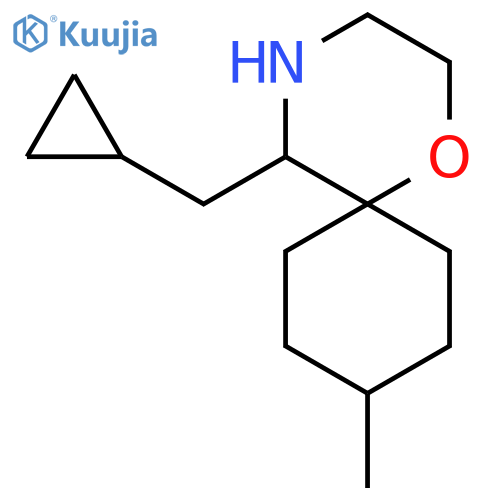 5-(cyclopropylmethyl)-9-methyl-1-oxa-4-azaspiro5.5undecane structure