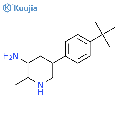 5-(4-tert-butylphenyl)-2-methylpiperidin-3-amine structure