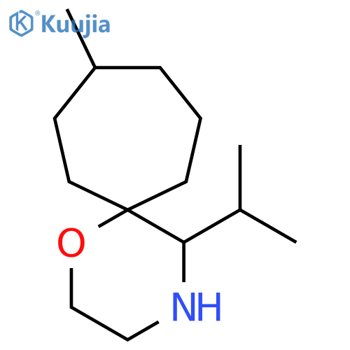 9-methyl-5-(propan-2-yl)-1-oxa-4-azaspiro5.6dodecane structure