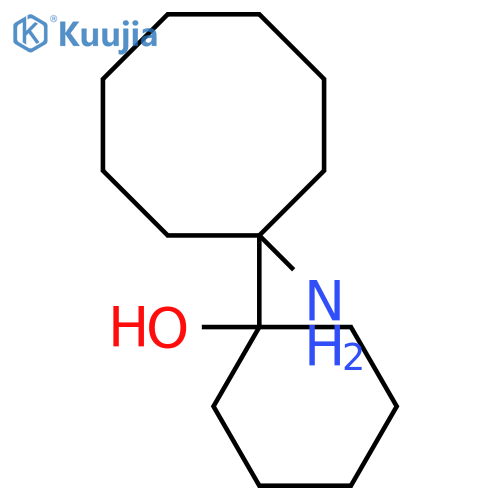 1-(1-aminocyclooctyl)cyclohexan-1-ol structure