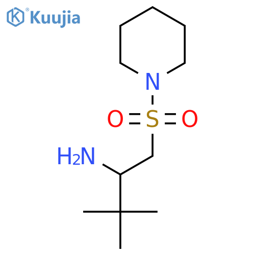 3,3-dimethyl-1-(piperidine-1-sulfonyl)butan-2-amine structure