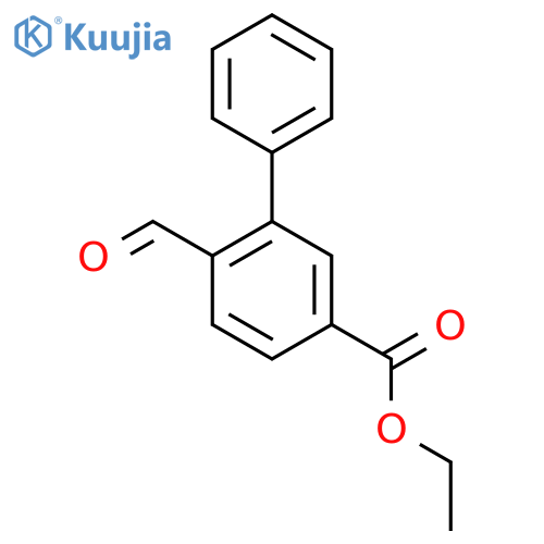 Ethyl 4-formyl-3-phenylbenzoate structure