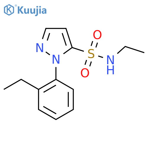 N-ethyl-1-(2-ethylphenyl)-1H-pyrazole-5-sulfonamide structure