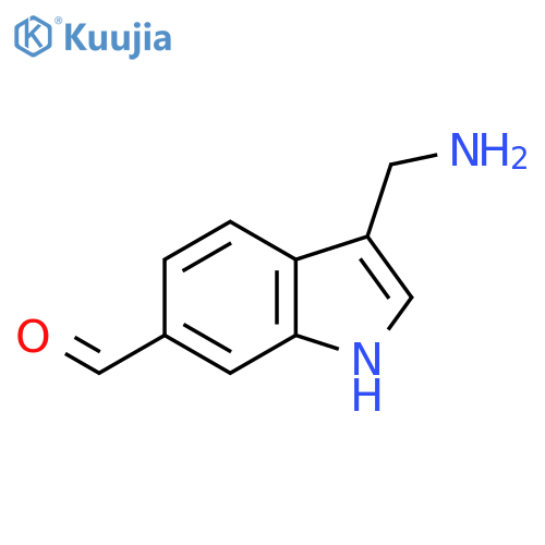 3-(aminomethyl)-1H-indole-6-carbaldehyde structure