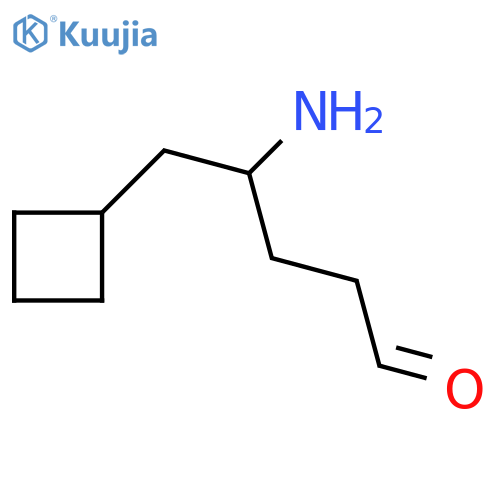 4-amino-5-cyclobutylpentanal structure