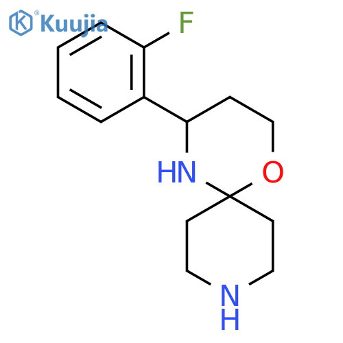 4-(2-fluorophenyl)-1-oxa-5,9-diazaspiro5.5undecane structure