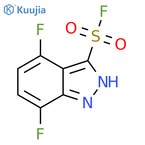 4,7-difluoro-1H-indazole-3-sulfonyl fluoride structure