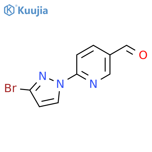 6-(3-bromo-1H-pyrazol-1-yl)pyridine-3-carbaldehyde structure