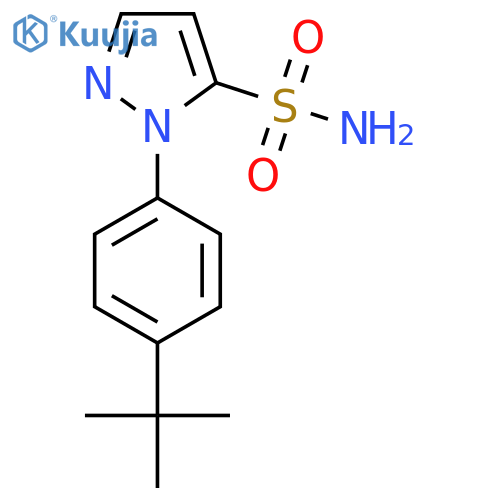 1-(4-tert-butylphenyl)-1H-pyrazole-5-sulfonamide structure