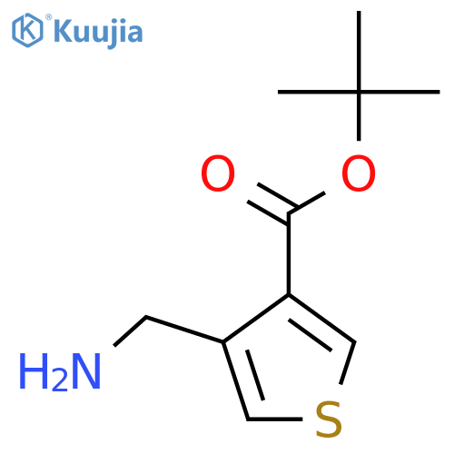 tert-butyl 4-(aminomethyl)thiophene-3-carboxylate structure