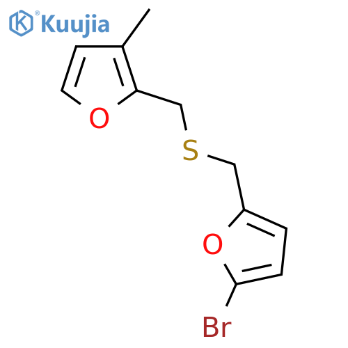 2-({(5-bromofuran-2-yl)methylsulfanyl}methyl)-3-methylfuran structure