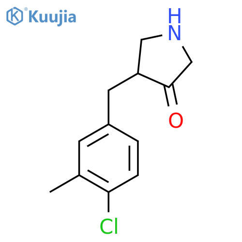 4-(4-chloro-3-methylphenyl)methylpyrrolidin-3-one structure