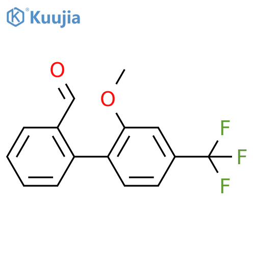 2-2-methoxy-4-(trifluoromethyl)phenylbenzaldehyde structure