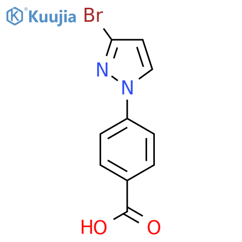 4-(3-bromo-1H-pyrazol-1-yl)benzoic acid structure