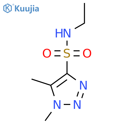 N-ethyl-1,5-dimethyl-1H-1,2,3-triazole-4-sulfonamide structure