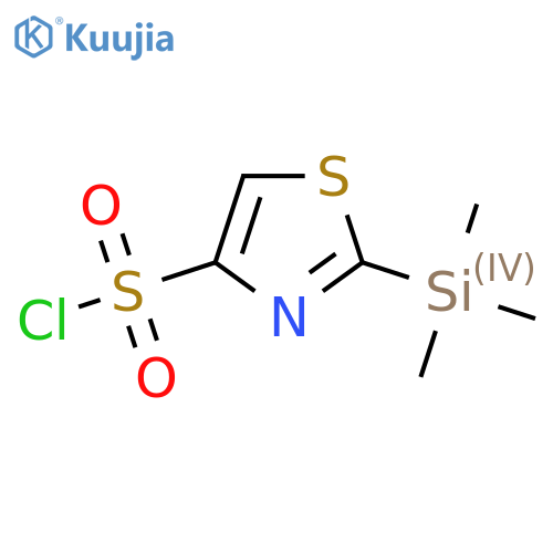 2-(trimethylsilyl)-1,3-thiazole-4-sulfonyl chloride structure