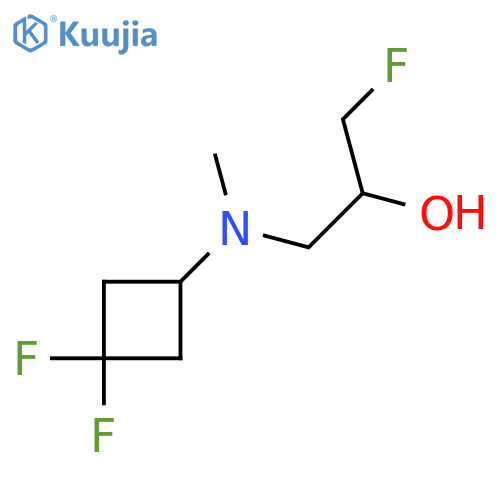 1-(3,3-difluorocyclobutyl)(methyl)amino-3-fluoropropan-2-ol structure
