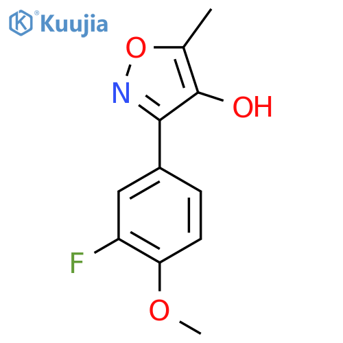 3-(3-fluoro-4-methoxyphenyl)-5-methyl-1,2-oxazol-4-ol structure