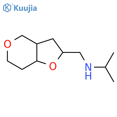 {hexahydro-2H-furo3,2-cpyran-2-ylmethyl}(propan-2-yl)amine structure