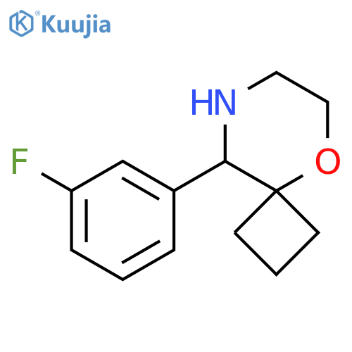 9-(3-fluorophenyl)-5-oxa-8-azaspiro3.5nonane structure