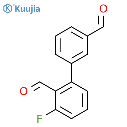 2-fluoro-6-(3-formylphenyl)benzaldehyde structure
