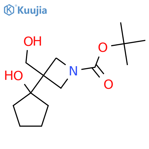 tert-butyl 3-(1-hydroxycyclopentyl)-3-(hydroxymethyl)azetidine-1-carboxylate structure