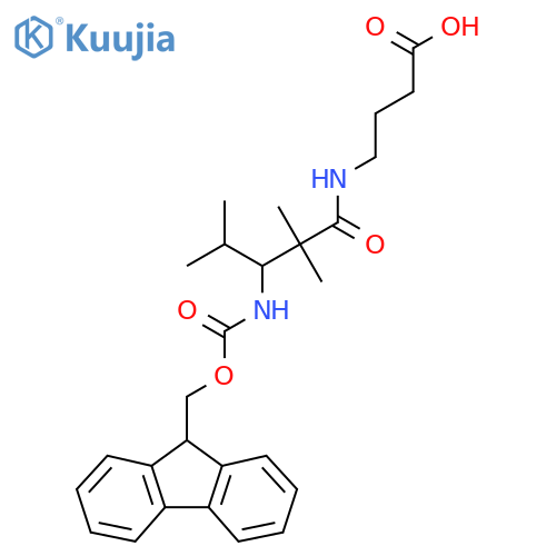 4-3-({(9H-fluoren-9-yl)methoxycarbonyl}amino)-2,2,4-trimethylpentanamidobutanoic acid structure