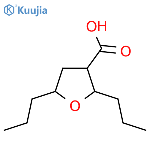 2,5-dipropyloxolane-3-carboxylic acid structure