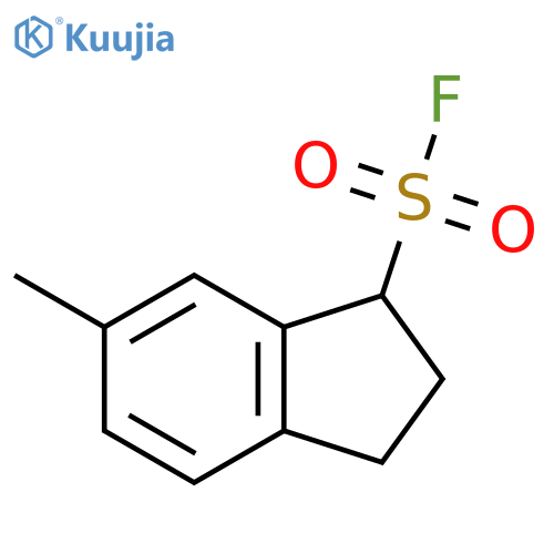 6-methyl-2,3-dihydro-1H-indene-1-sulfonyl fluoride structure
