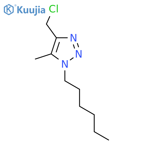4-(chloromethyl)-1-hexyl-5-methyl-1H-1,2,3-triazole structure