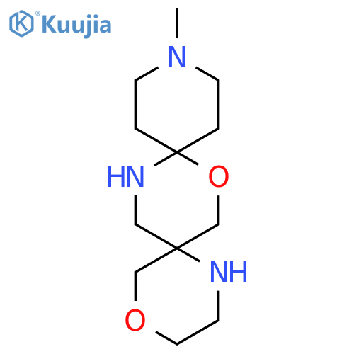 12-methyl-4,8-dioxa-1,12,15-triazadispiro5.2.5^{9}.2^{6}hexadecane structure