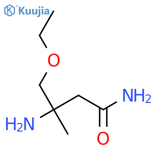 3-Amino-4-ethoxy-3-methylbutanamide structure