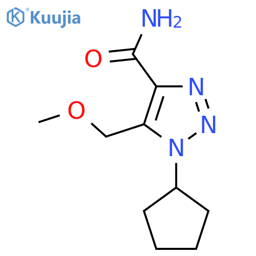 1-cyclopentyl-5-(methoxymethyl)-1H-1,2,3-triazole-4-carboxamide structure