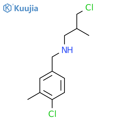 (3-chloro-2-methylpropyl)(4-chloro-3-methylphenyl)methylamine structure