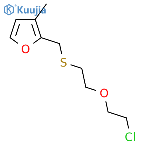 2-({2-(2-chloroethoxy)ethylsulfanyl}methyl)-3-methylfuran structure