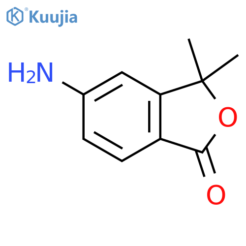 5-amino-3,3-dimethyl-1,3-dihydro-2-benzofuran-1-one structure